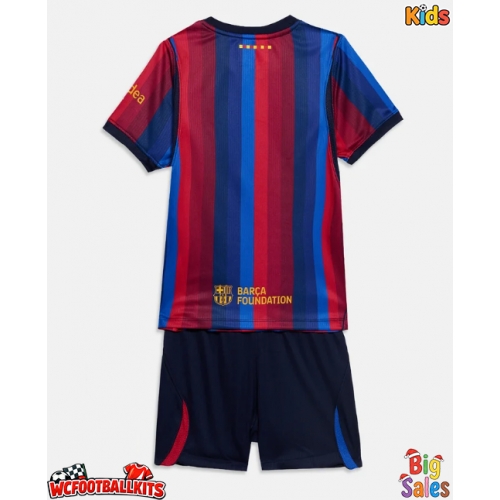 Barcelona Replica Home Stadium Kit for Kids 2026-27 Short Sleeve (+ pants)